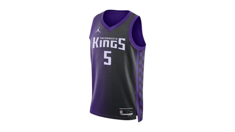 Jordan Sacramento Kings 23/24 De'Aaron Jersey Purple