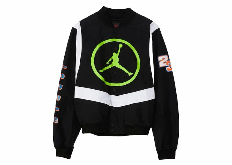 Jordan Sport DNA Knit Bomber Jacket Black/Lime/White