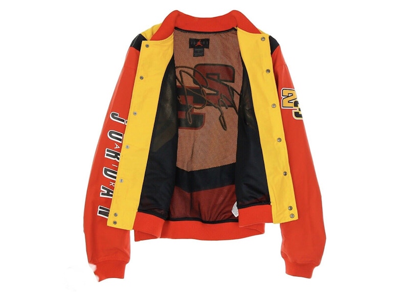 Jordan Sport DNA Knit Bomber Jacket Yellow/Red/Black