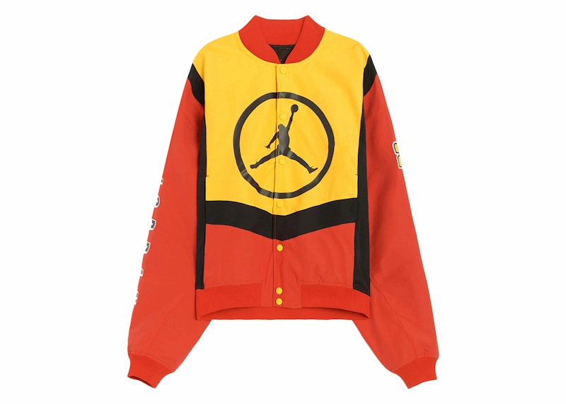 Jordan Sport DNA Knit Bomber Jacket Yellow/Red/Black