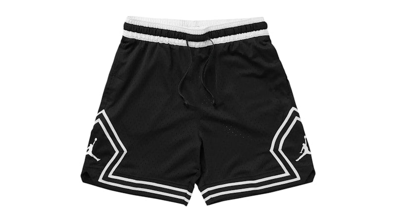 Jordan Sport Diamond Mesh Dri-Fit Shorts Black/White