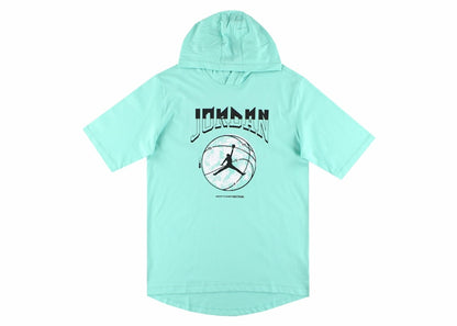 Jordan Sport Dri-Fit Hooded T-shirt Mint/Black/White