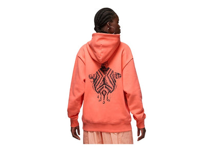 Jordan Womens Bephies Beauty Supply Pullover Hoodie Lt Wild Mango