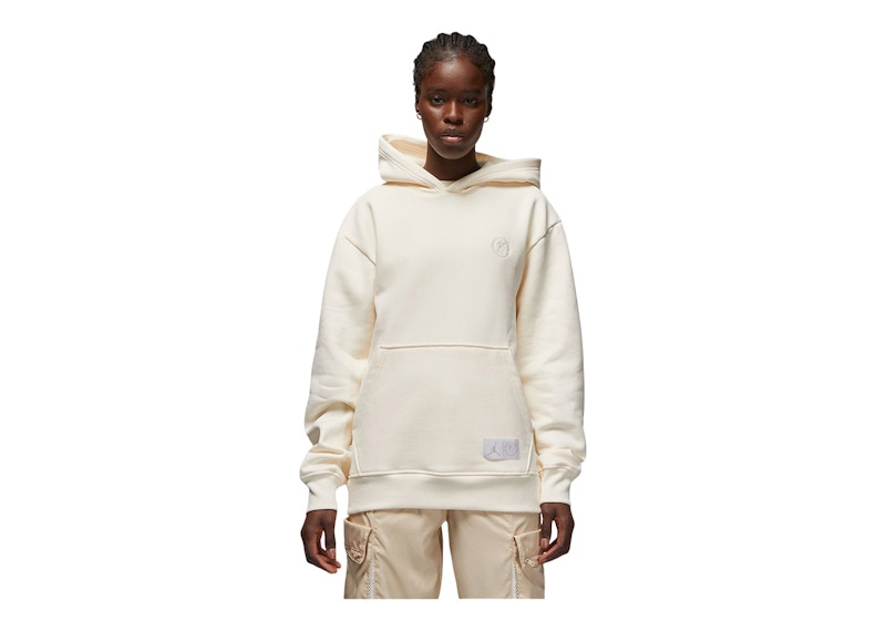Jordan Womens Bephies Beauty Supply Pullover Hoodie Pale Ivory
