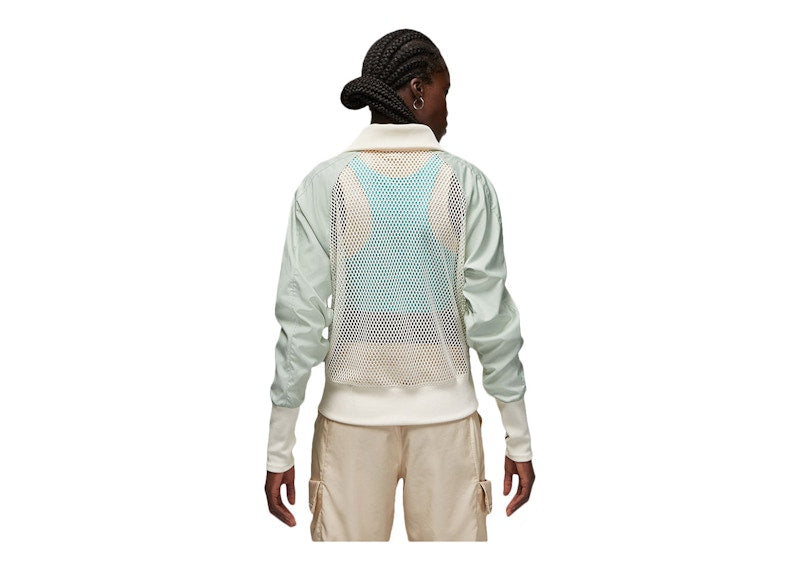 Jordan Womens Bephies Beauty Supply Track Jacket Dusty Sage/Pale Ivory