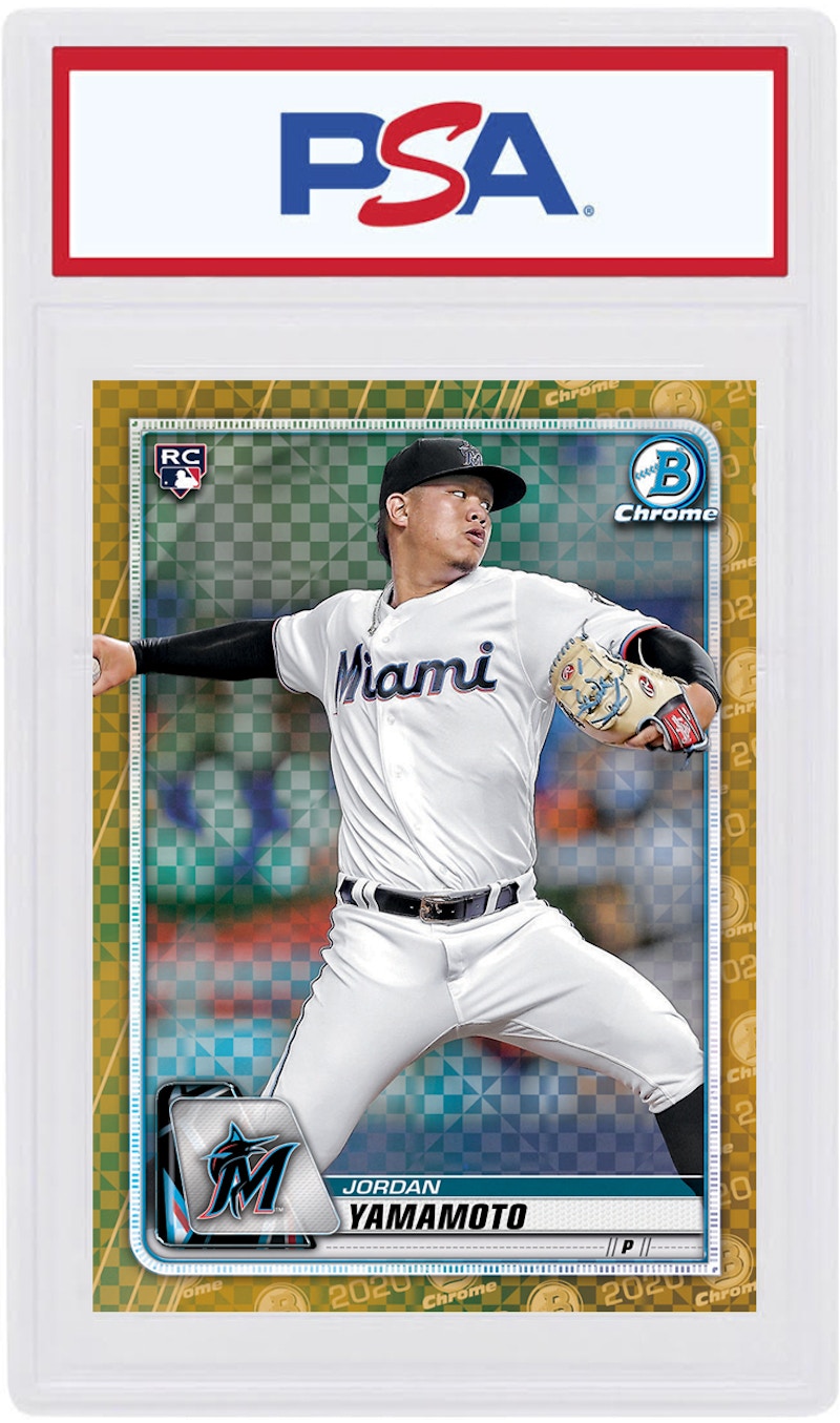 Jordan Yamamoto 2020 Bowman Chrome X Rookie Gold X-Fractor /3 #24