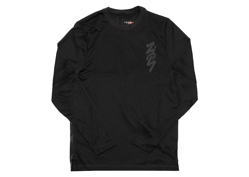 Jordan Zion Long-Sleeve Shooting T-shirt Black