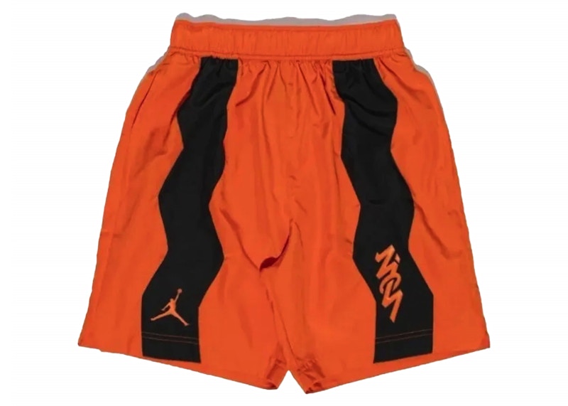 Jordan Zion Performance Dri-Fit Woven Shorts Orange
