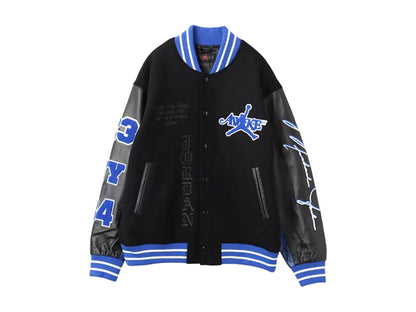 Jordan x Awake NY Varsity Jacket Black/Game Royal