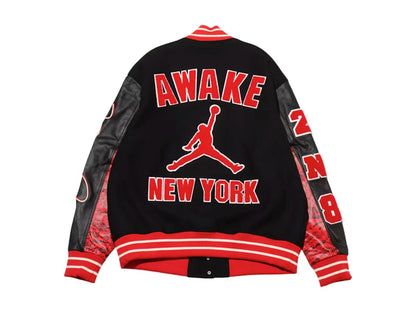 Jordan x Awake NY Varsity Jacket University Red/Black
