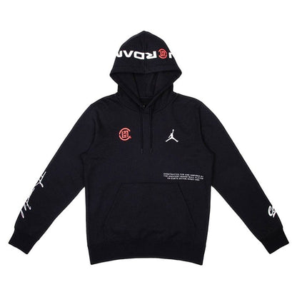 Jordan x CLOT NRG Hoodie Black/University Red/White
