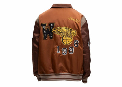 Jordan x Honor The Gift Westbrook Varsity Jacket Brown
