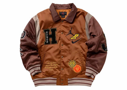 Jordan x Honor The Gift Westbrook Varsity Jacket Brown