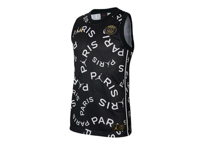 Jordan x PSG Paris Saint Germain Basketball Jersey Black/White/Gold