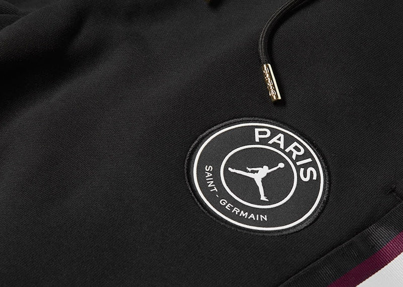 Jordan x PSG Paris Saint Germain Fleece Pants Black/Purple/Gold