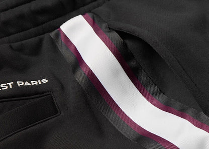 Jordan x PSG Paris Saint Germain Fleece Pants Black/Purple/Gold
