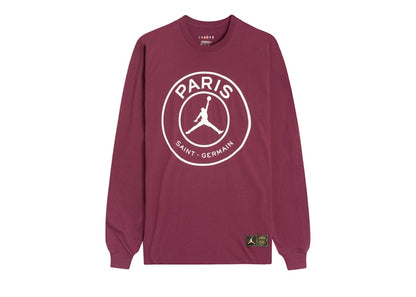 Jordan x PSG Paris Saint Germain Longsleeve T-Shirt Bordeaux