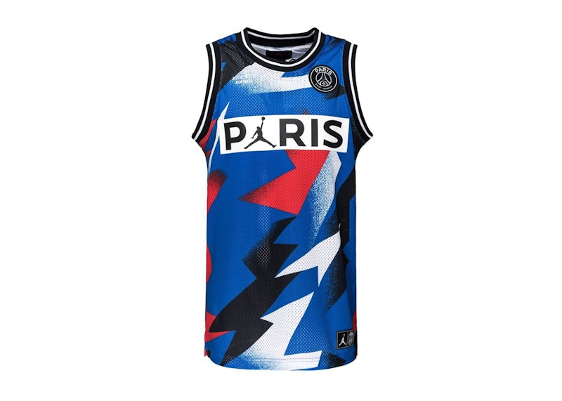 Jordan x PSG Paris Saint Germain Mesh Jersey Hyper Cobalt