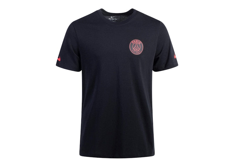 Jordan x PSG Paris Saint Germain Travel Tee Black/Dark Grey/Red