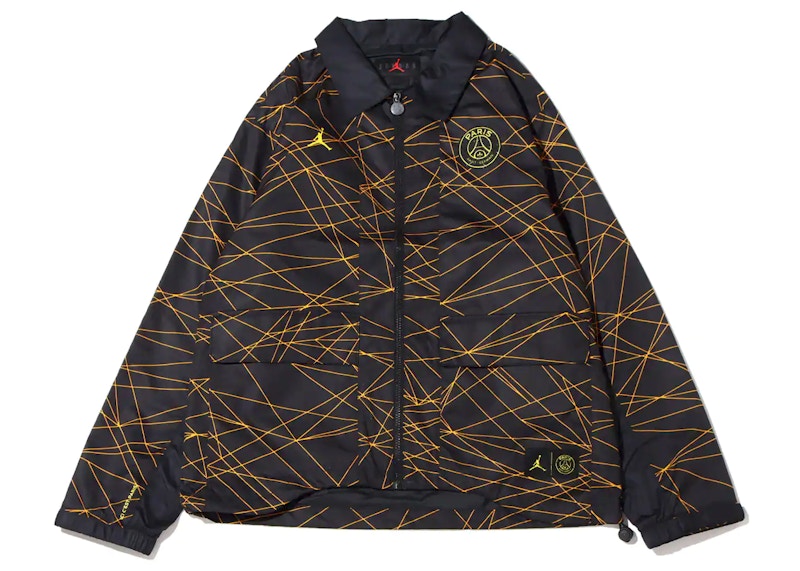 Jordan x Paris Saint-Germain Anthem Jacket (Asia Sizing) Black/Tour Yellow