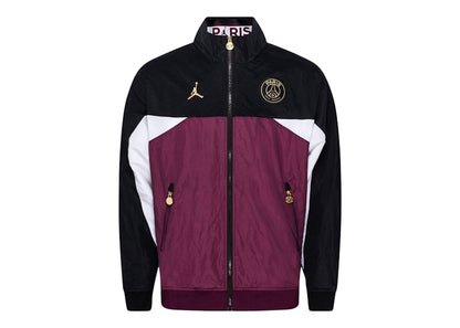 Jordan x Paris Saint-Germain Anthem Jacket Black-Noble Red