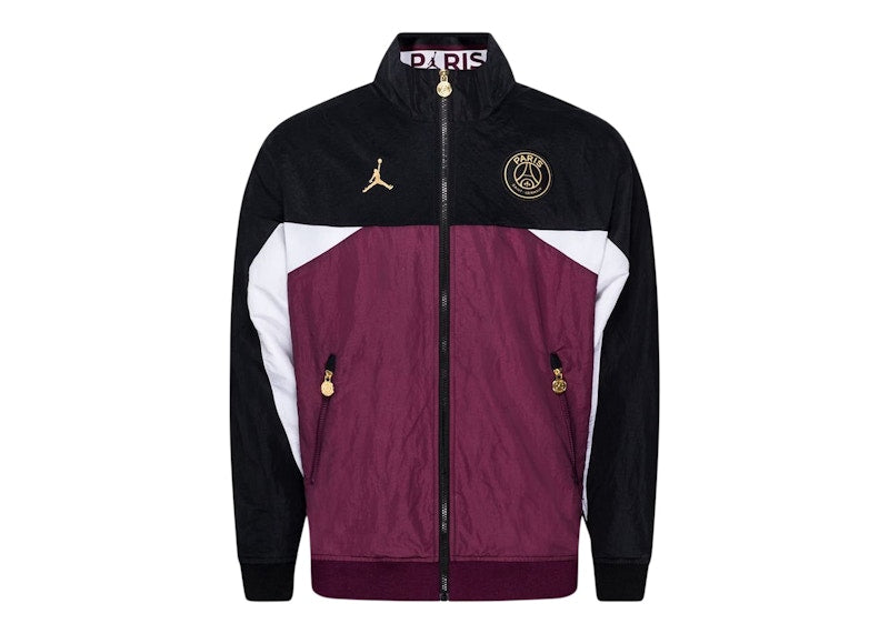 Jordan x Paris Saint-Germain Anthem Jacket Black-Noble Red
