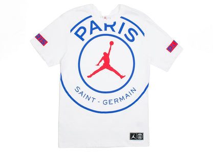 Jordan x Paris Saint-Germain Logo Tee White/Royal/Red