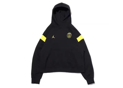 Jordan x Paris Saint-Germain Womens Hoodie (Asia Sizing) Black/Tour Yellow