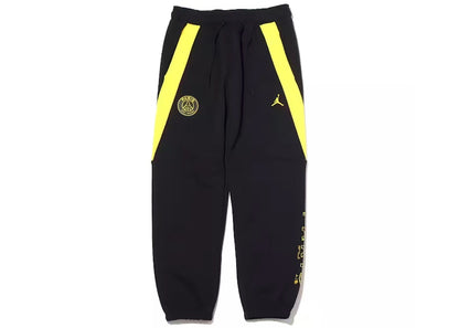 Jordan x Paris Saint-Germain Womens Pants (Asia Sizing) Black/Tour Yellow