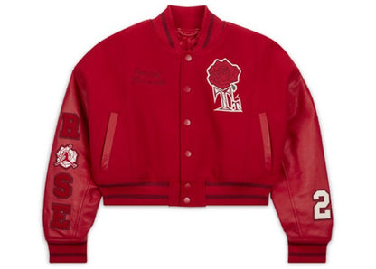 Jordan x Teyana Taylor Women's Varsity Jacket Gym Red/Sail/Team Red