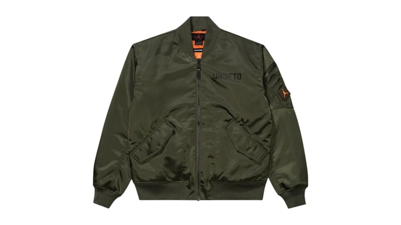 Jordan x Undefeated Bomber Jacket Cargo Khaki/Orange