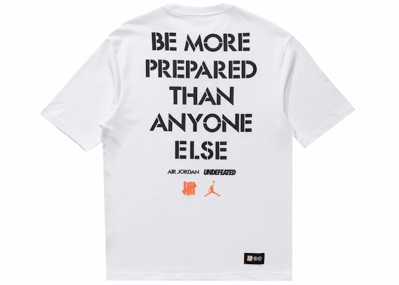 Jordan x Undefeated Strikes Tee White