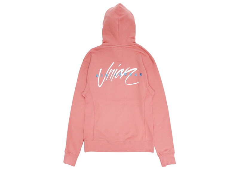 Jordan x Union Flying High Hooded Sweatshirt Rust Pink