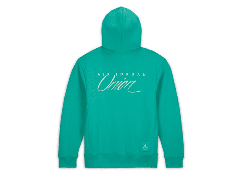 Jordan x Union MJ Fleece Hoodie Kinetic Green/White