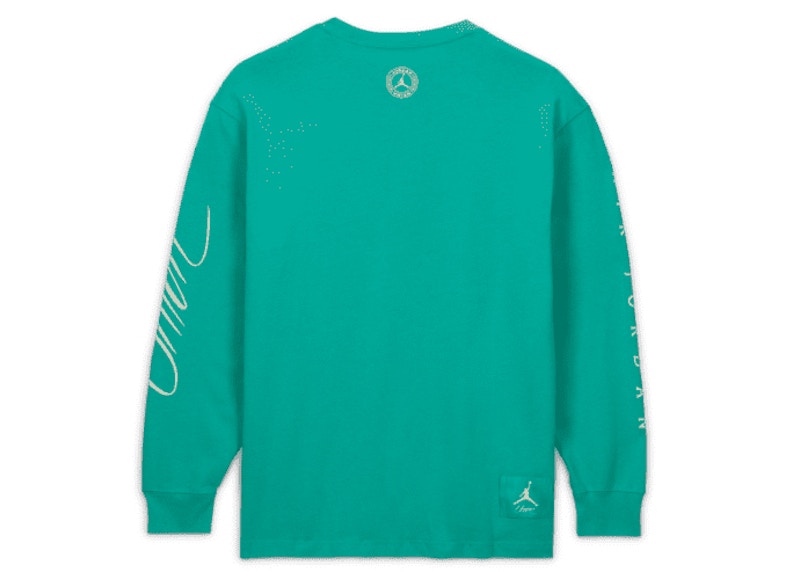 Jordan x Union MJ L/S Tee (Asia Sizing) Kinetic Green/White