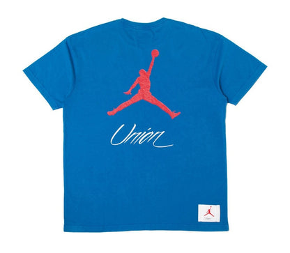 Jordan x Union NRG Vault AJ Flight Jumpman Tee Blue