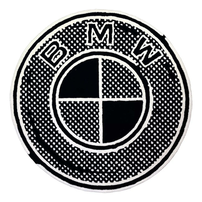 Joshua Vides - BMW Logo Halftone 4ft Rug