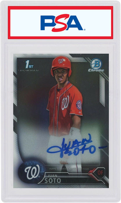 Juan Soto 2016 Bowman Chrome Prospect Autograph #JS (PSA or BGS Graded)