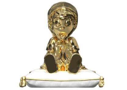 Juce Gace Mighty Jaxx A Wood Awakening Chill-Out: Porcelain Figure (Gold Chrome Edition)