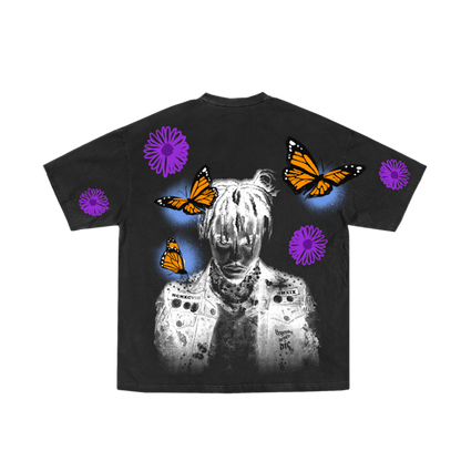 Juice Wrld Butterfly Tee Black