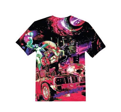 Juice Wrld Galaxy All Over T-shirt Black/Multi