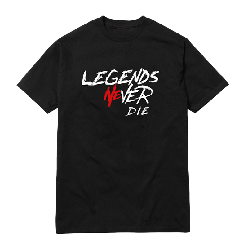 Juice Wrld X Revenge Legends Never Die Tee Black