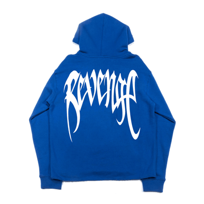 Juice Wrld X Revenge Photo Hoodie Blue