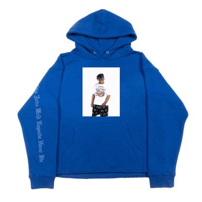 Juice Wrld X Revenge Photo Hoodie Blue