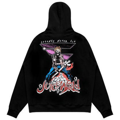 Juice Wrld x Faze Clan Champion Hoodie Black