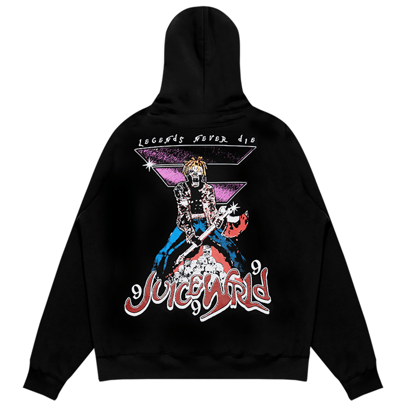 Juice Wrld x Faze Clan Champion Hoodie Black