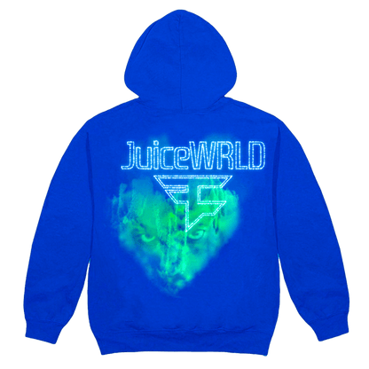 Juice Wrld x Faze Clan Clouds Hoodie Blue