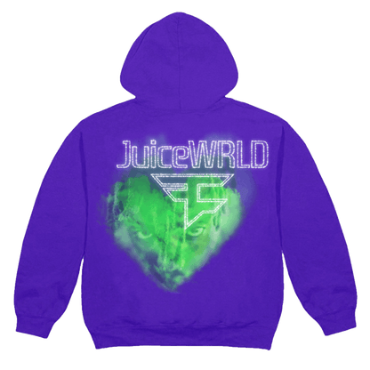Juice Wrld x Faze Clan Clouds Hoodie Purple