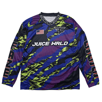 Juice Wrld x Faze Clan Paintball Jersey Multi