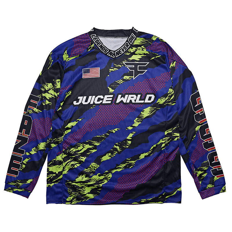 Juice Wrld x Faze Clan Paintball Jersey Multi